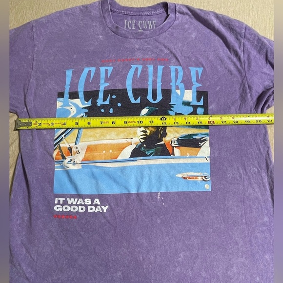 Ice Cube T-shirt Purple Size large It was a good day West Coast original - Picture 3 of 5